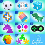 OutGoe's 50 Pcs Sensory Toys for Stress & Anxiety Relief 😌 - ADHD Fidget Toys Set 🧩 - Fidget Pack: Affordable Party Bag Fillers 🎉 - Classroom Reward Fidgets 🏆 - Montessori Toys for Toddlers 👶 - Sensory Toys for Autism 🌟