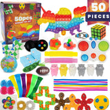 OutGoe's 50 Pcs Sensory Toys for Stress & Anxiety Relief 😌 - ADHD Fidget Toys Set 🧩 - Fidget Pack: Affordable Party Bag Fillers 🎉 - Classroom Reward Fidgets 🏆 - Montessori Toys for Toddlers 👶 - Sensory Toys for Autism 🌟