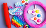 OutGoe's 50 Pcs Sensory Toys for Stress & Anxiety Relief 😌 - ADHD Fidget Toys Set 🧩 - Fidget Pack: Affordable Party Bag Fillers 🎉 - Classroom Reward Fidgets 🏆 - Montessori Toys for Toddlers 👶 - Sensory Toys for Autism 🌟